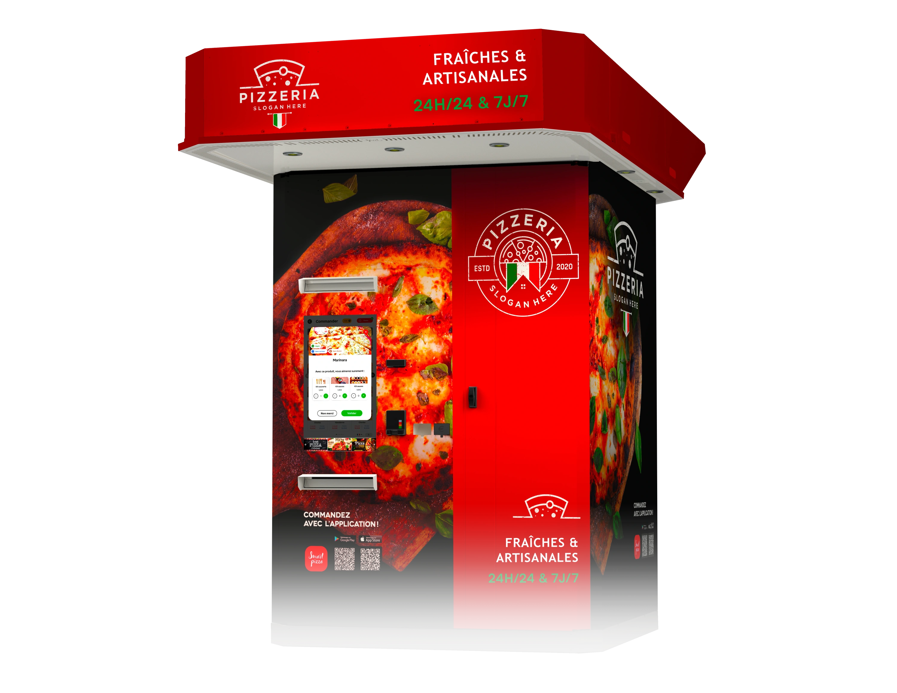 Distributeur automatique de pizzas Julia FLD Tech