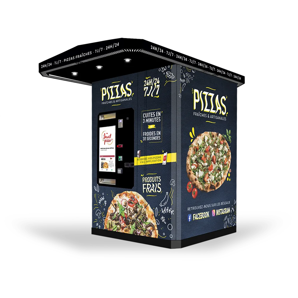 Distributeur de pizzas Smart Pizza - vue latérale